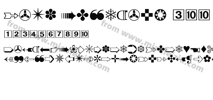 Zapf Dingbats Three HundredBQ预览图2