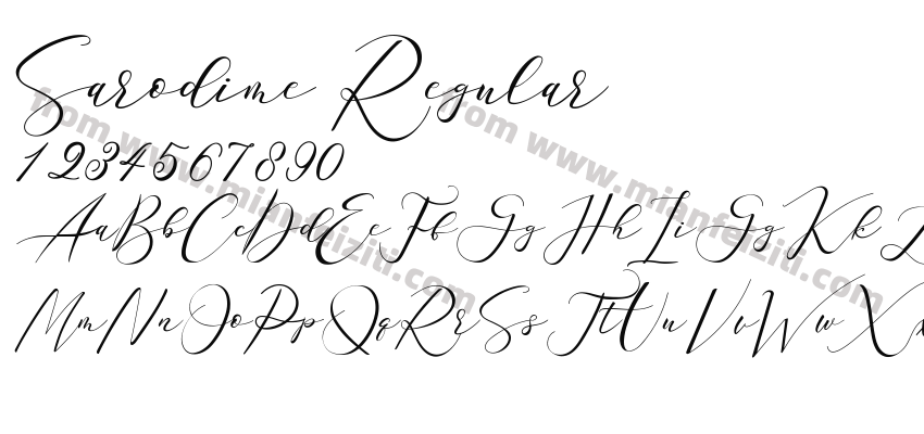 Sarodime Regular预览图2