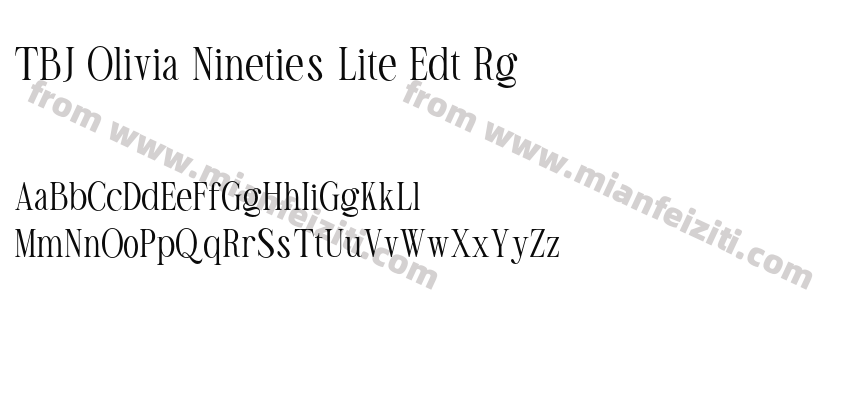 TBJ Olivia Nineties Lite Edt Rg预览图2