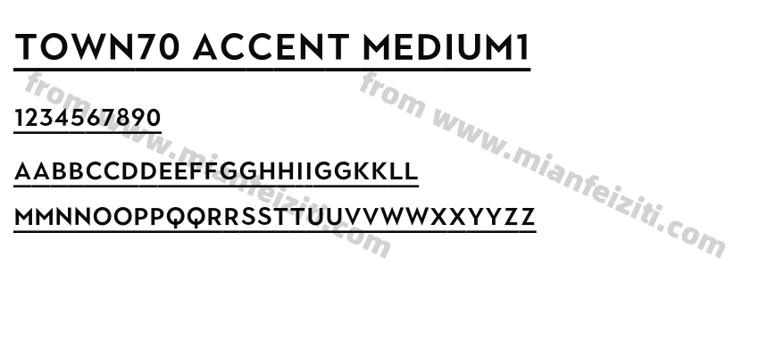 Town70 Accent Medium1预览图2