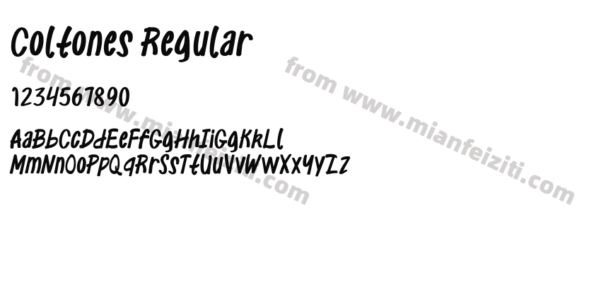 Coltones Regular预览图2