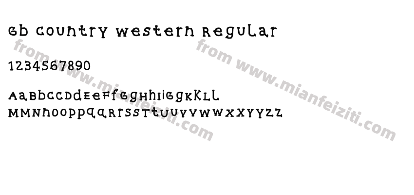 Gb Country Western Regular预览图2