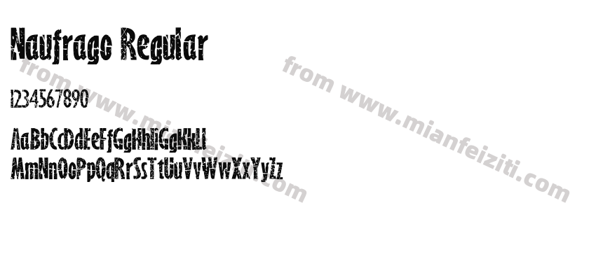 Naufrago Regular预览图2