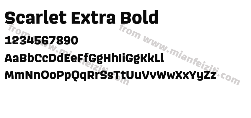 Scarlet Extra Bold预览图2