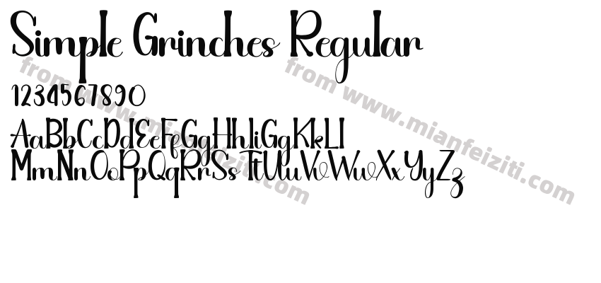 Simple Grinches Regular预览图2