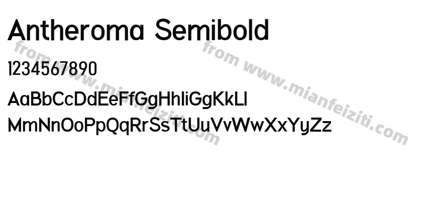 Antheroma Semibold预览图2