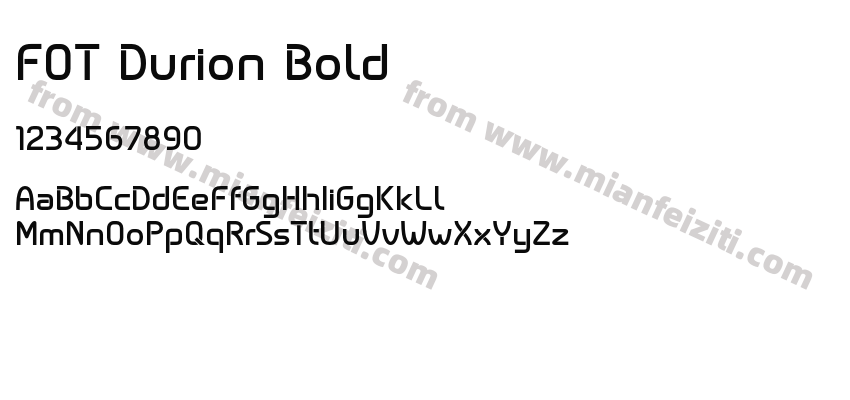 FOT Durion Bold预览图2