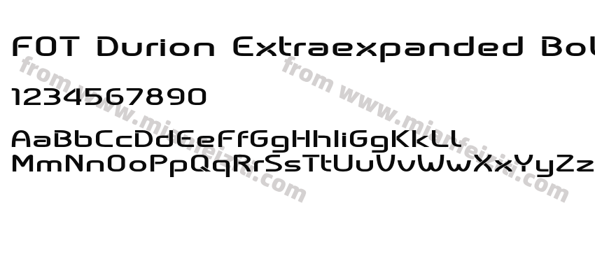FOT Durion Extraexpanded Bold预览图2