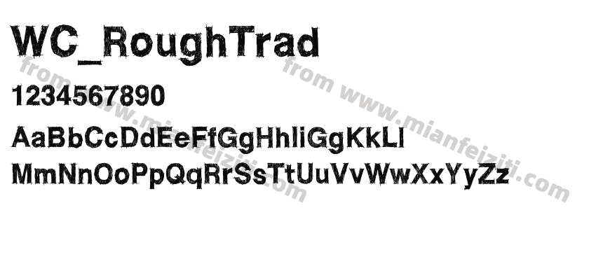 WC_RoughTrad字体预览