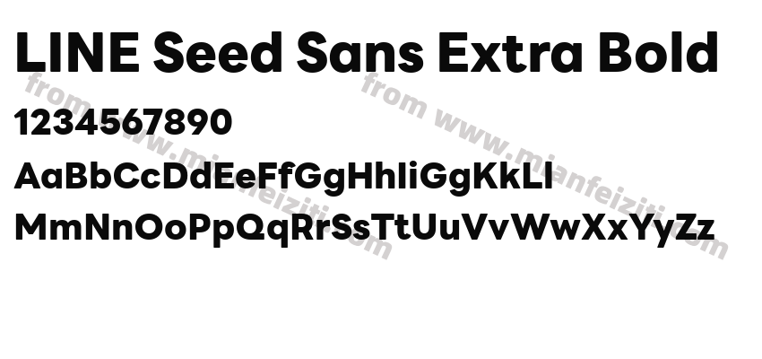 LINE Seed Sans Extra Bold预览图2