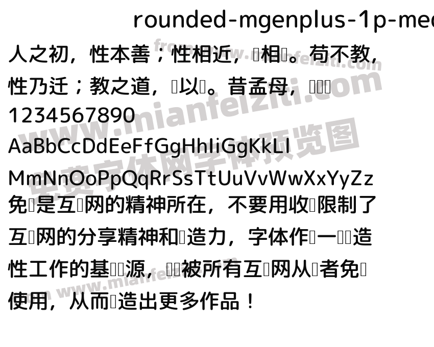 rounded mgenplus 1p medium预览图2