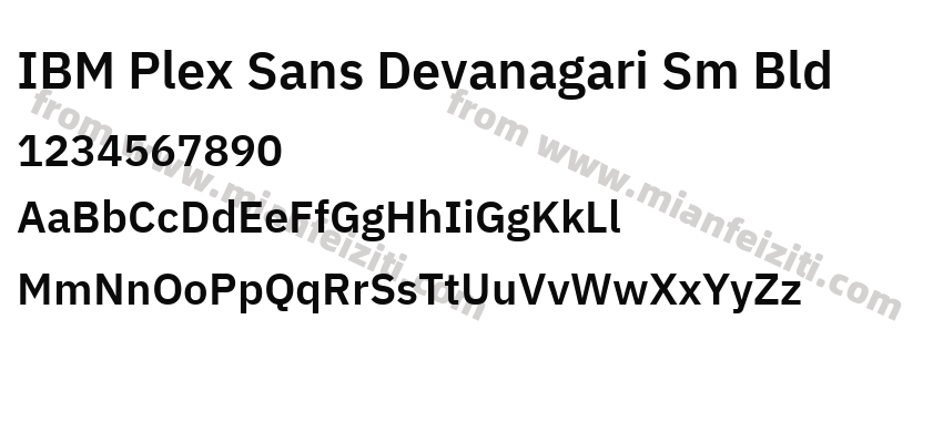 IBM Plex Sans Devanagari Sm Bld预览图2