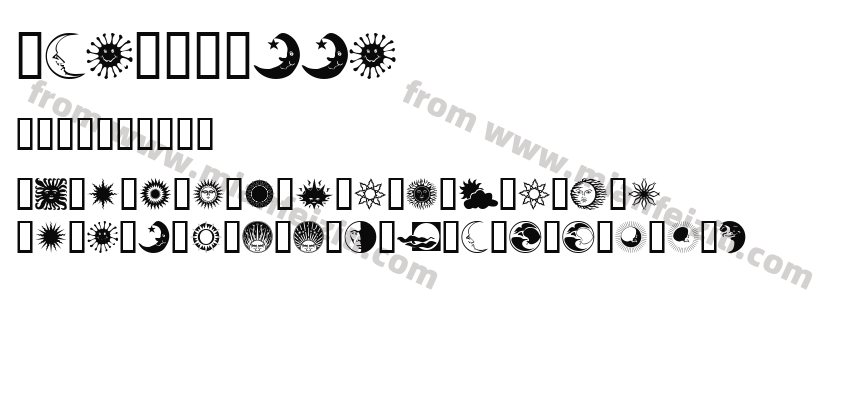 Sun-N-Moon字体预览