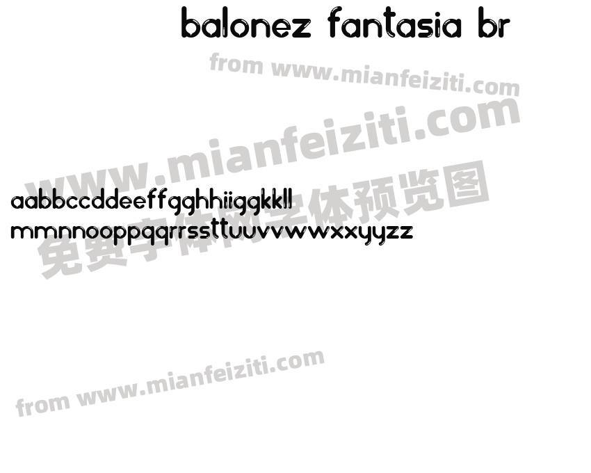 balonez fantasia br字体预览
