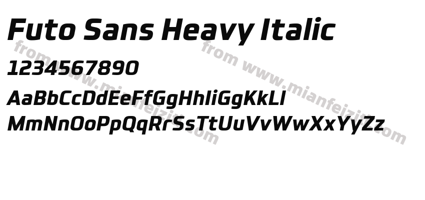 Futo Sans Heavy Italic预览图2