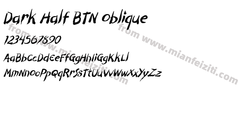 Dark Half BTN Oblique预览图2