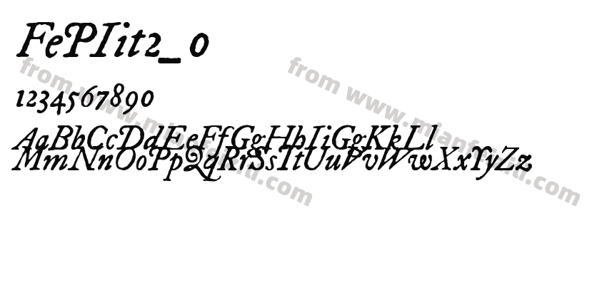 FePIit2_0字体预览