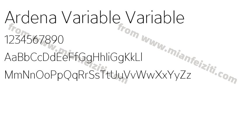 Ardena Variable Variable预览图2