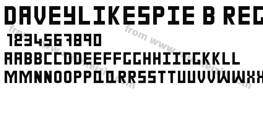 daveylikespie B Regular预览图2