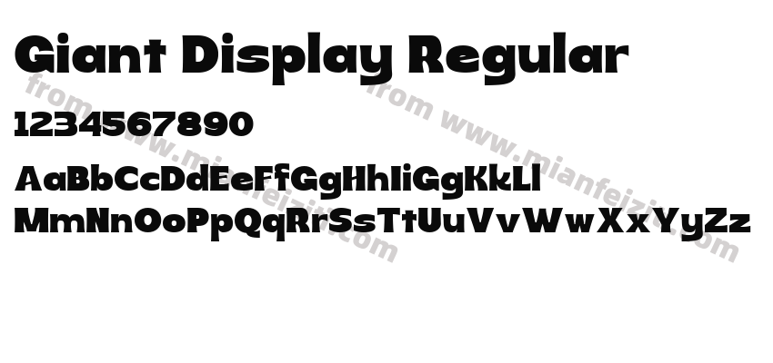 Giant Display Regular预览图2