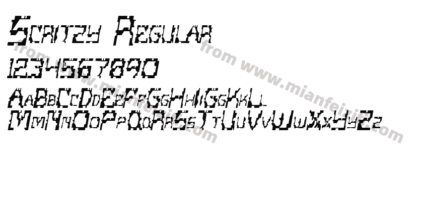 Scritzy Regular预览图2