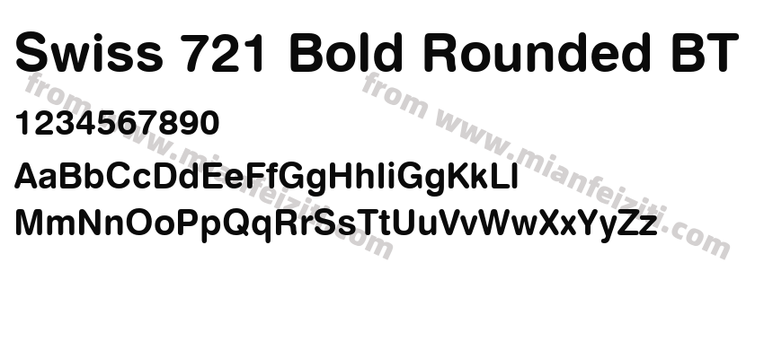 Swiss 721 Bold Rounded BT预览图2
