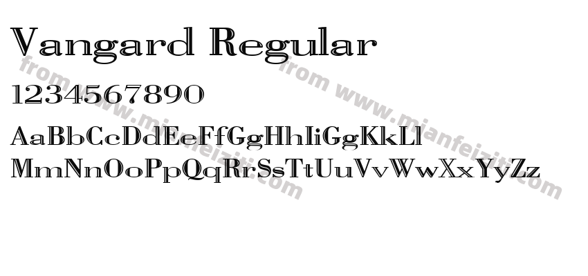 Vangard Regular预览图2