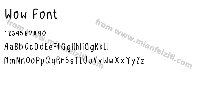 Wow Font预览图2
