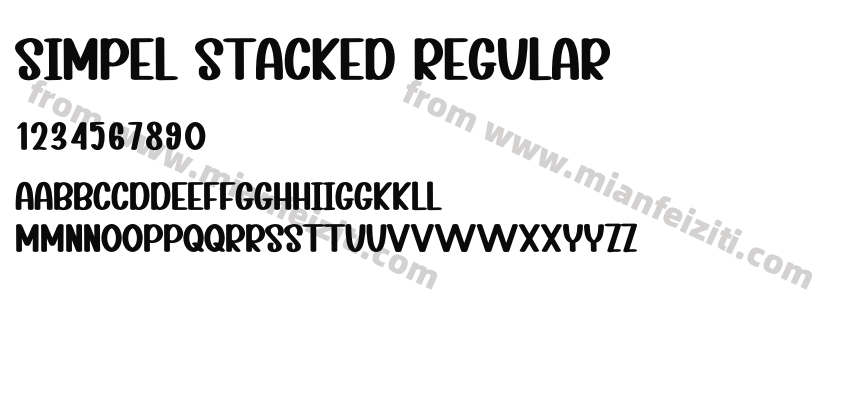 Simpel Stacked Regular预览图2